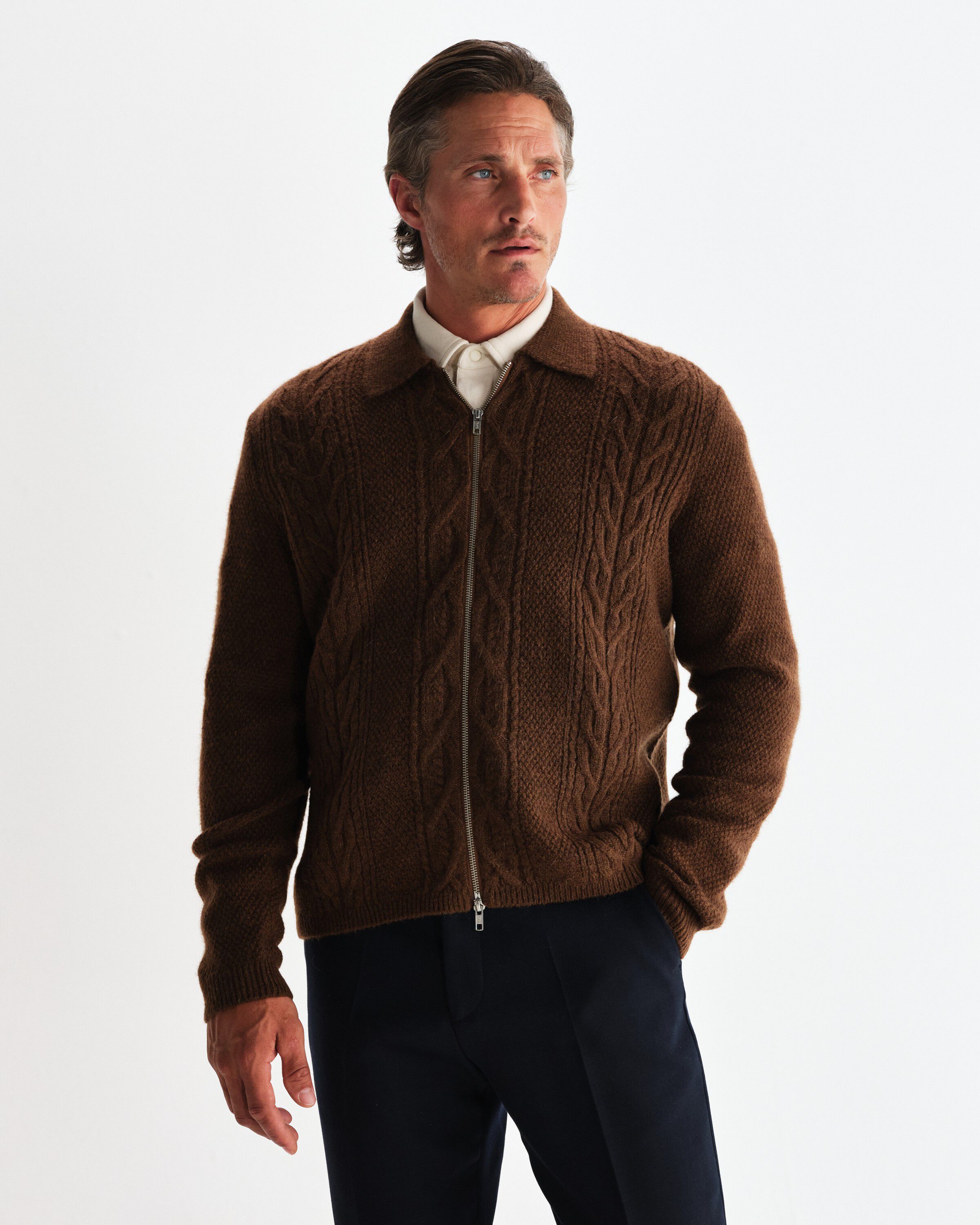 FRIAR ZIP KNIT JACKET