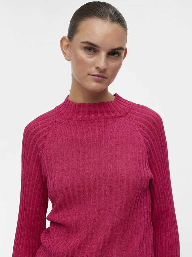 OBJLUNA LUREX L/S KNIT PULLOVER 124