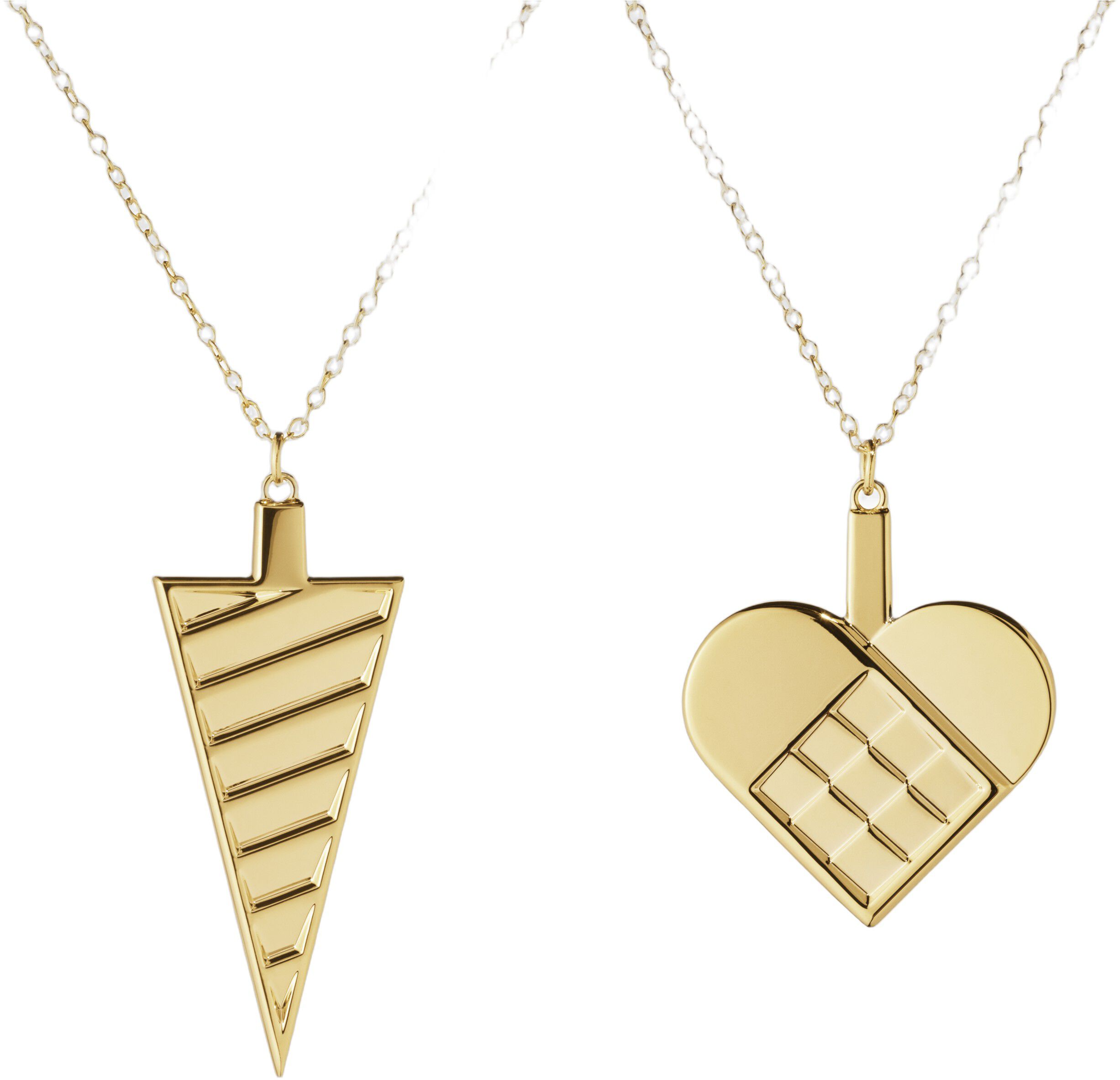 CC 2025 ORNAMENT SET HEART & CORNET 18K G PLATED ZINC ALLOY