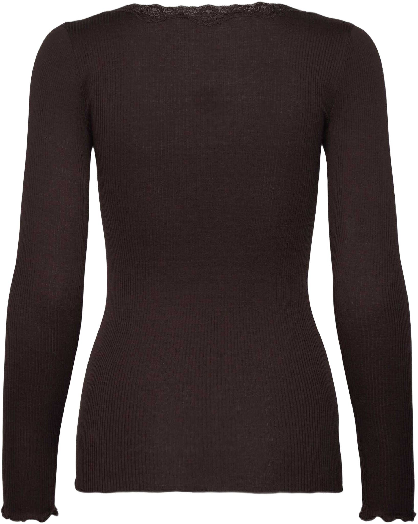 RWBabette Silk LS U-neck Lace T-shirt