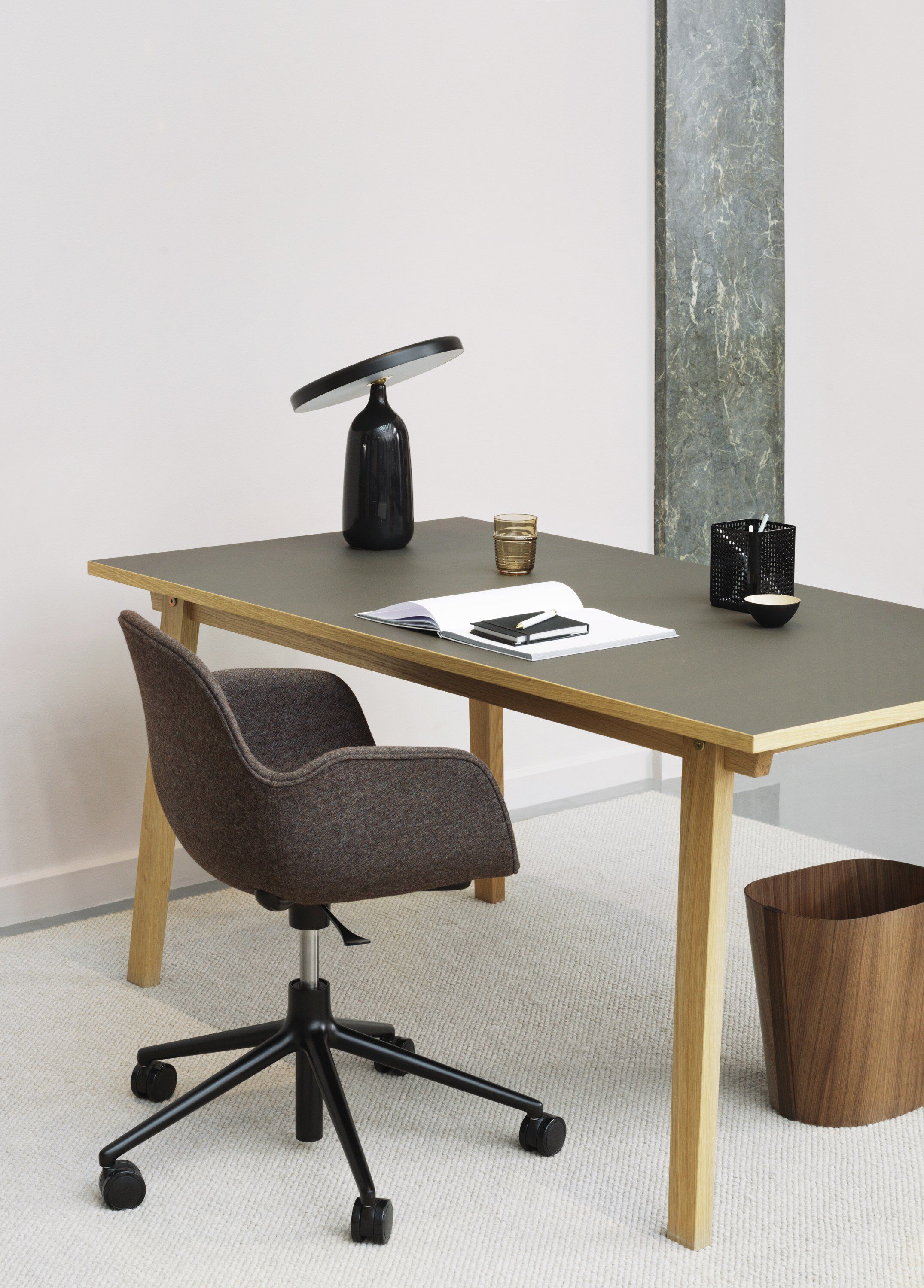 Tales of Wood Office Bin Walnut