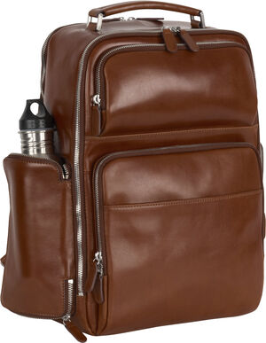 L. HEYDEN CAMBRIDGE BUSINESS-RUCKSACK COGNAC