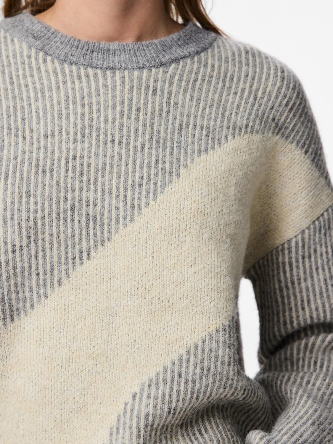 Pclinna O-Neck Loose Knit Pwp Bc