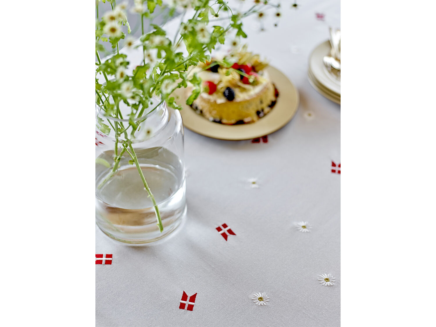 T&oslash;yservietter 40 x 40 cm Tillykke 4 stk.