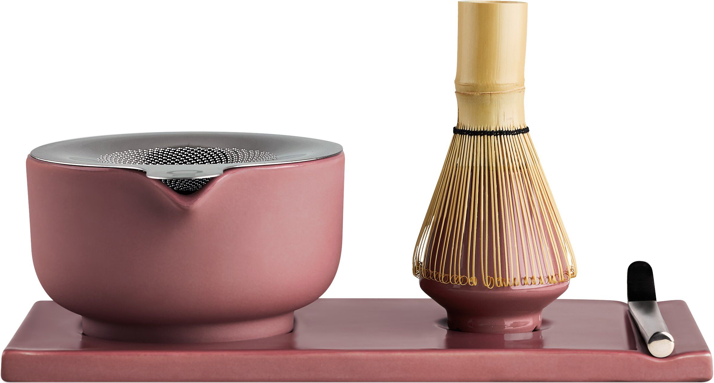 Matcha Set Desert Rose Matching Ceramic Bowl