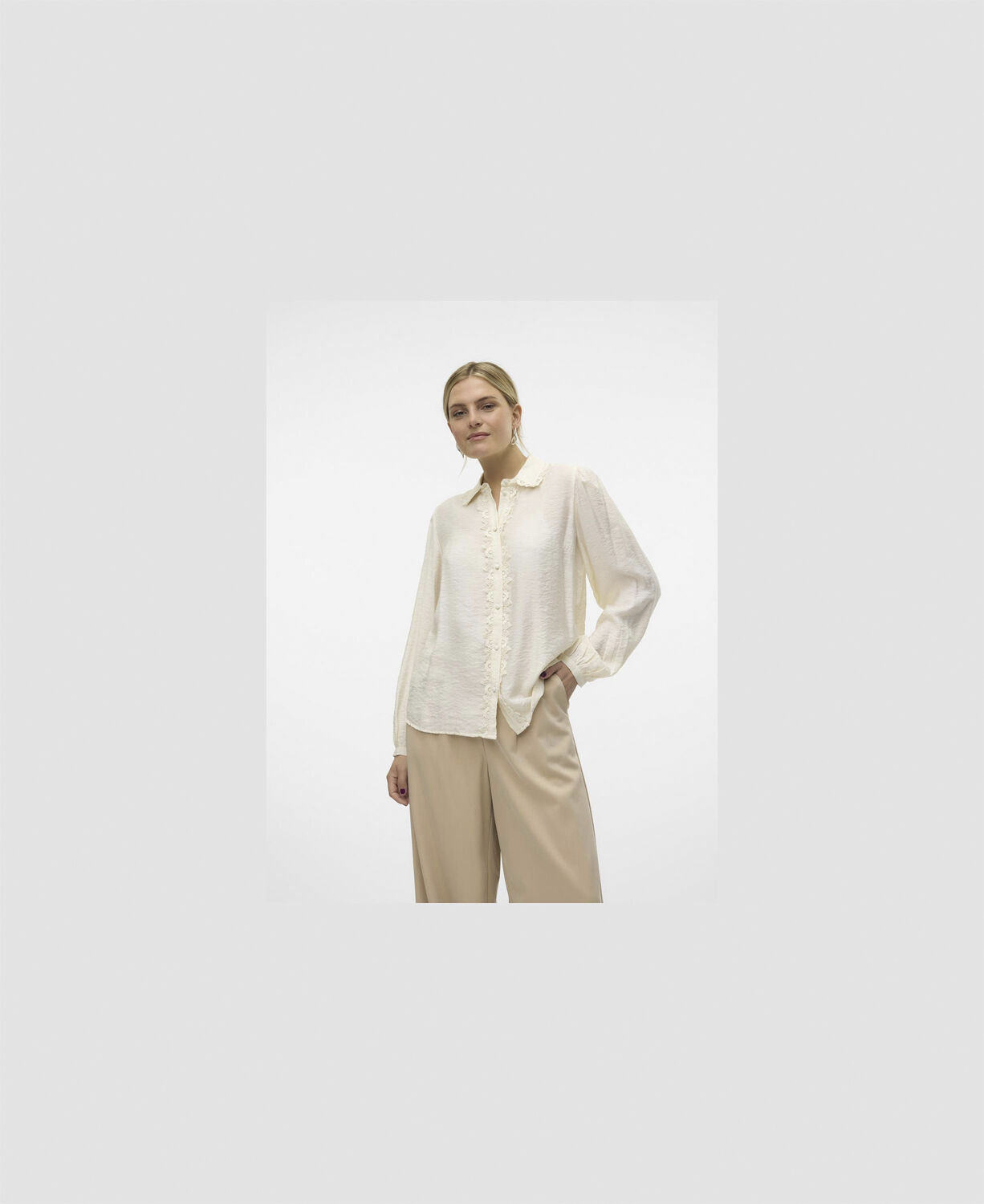 VMGINA LS SHIRT WVN GA