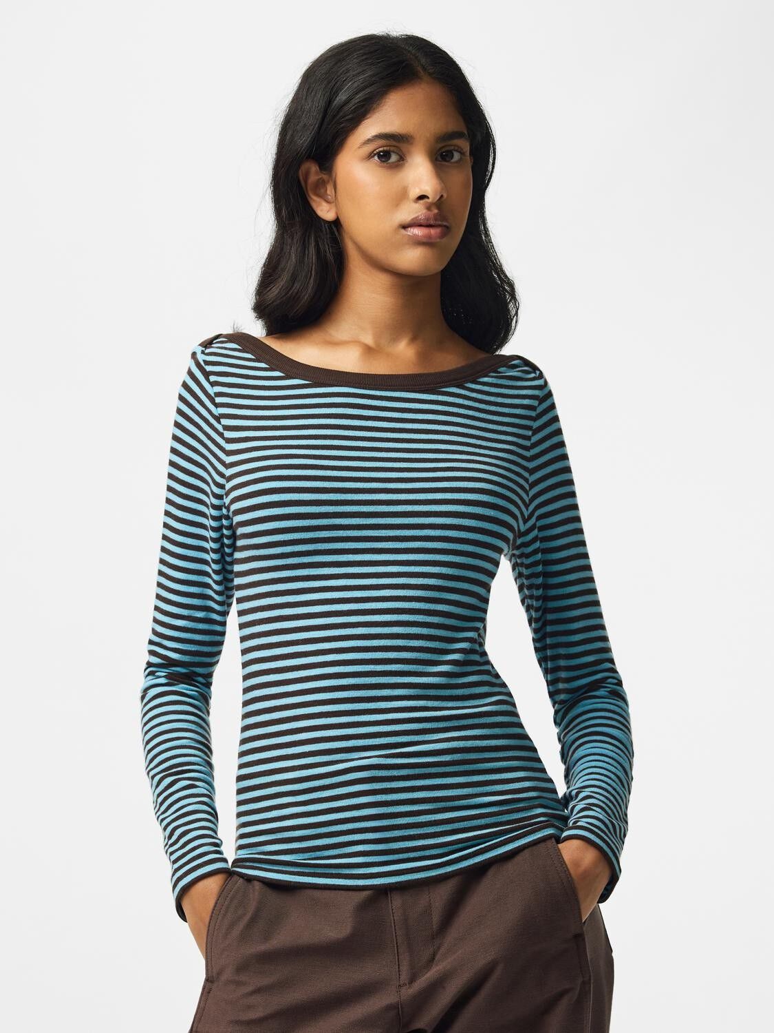 Pcsof Ls Boatneck Top Jrs Dm