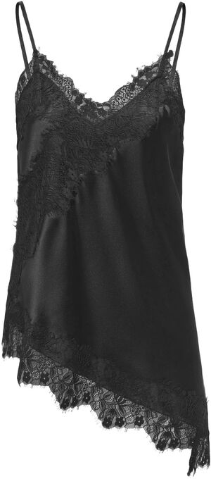 ONLINDONA STRAP SATIN LACE TOP WVN