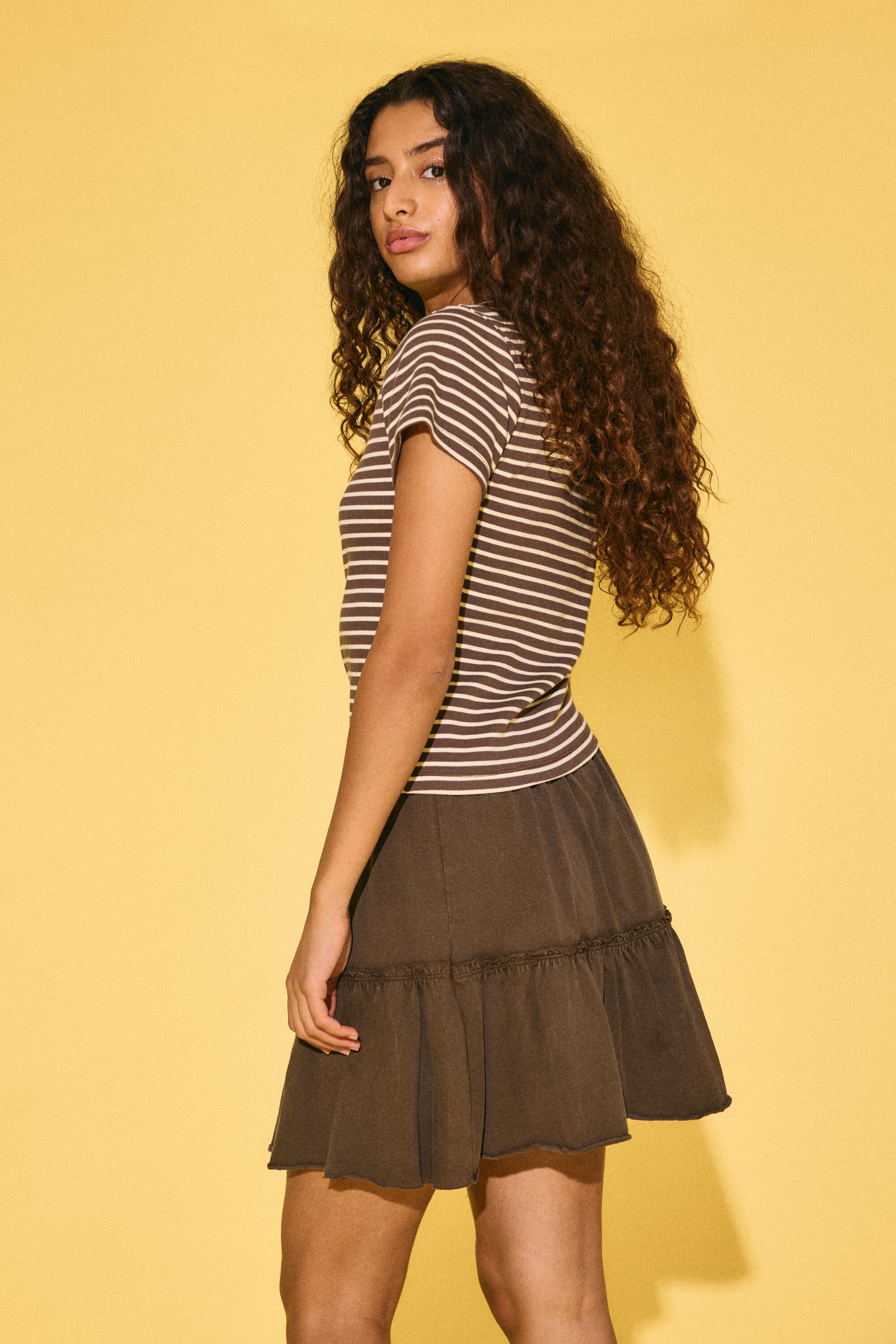 Nmjudy S/S Striped Baby Tee Jrs