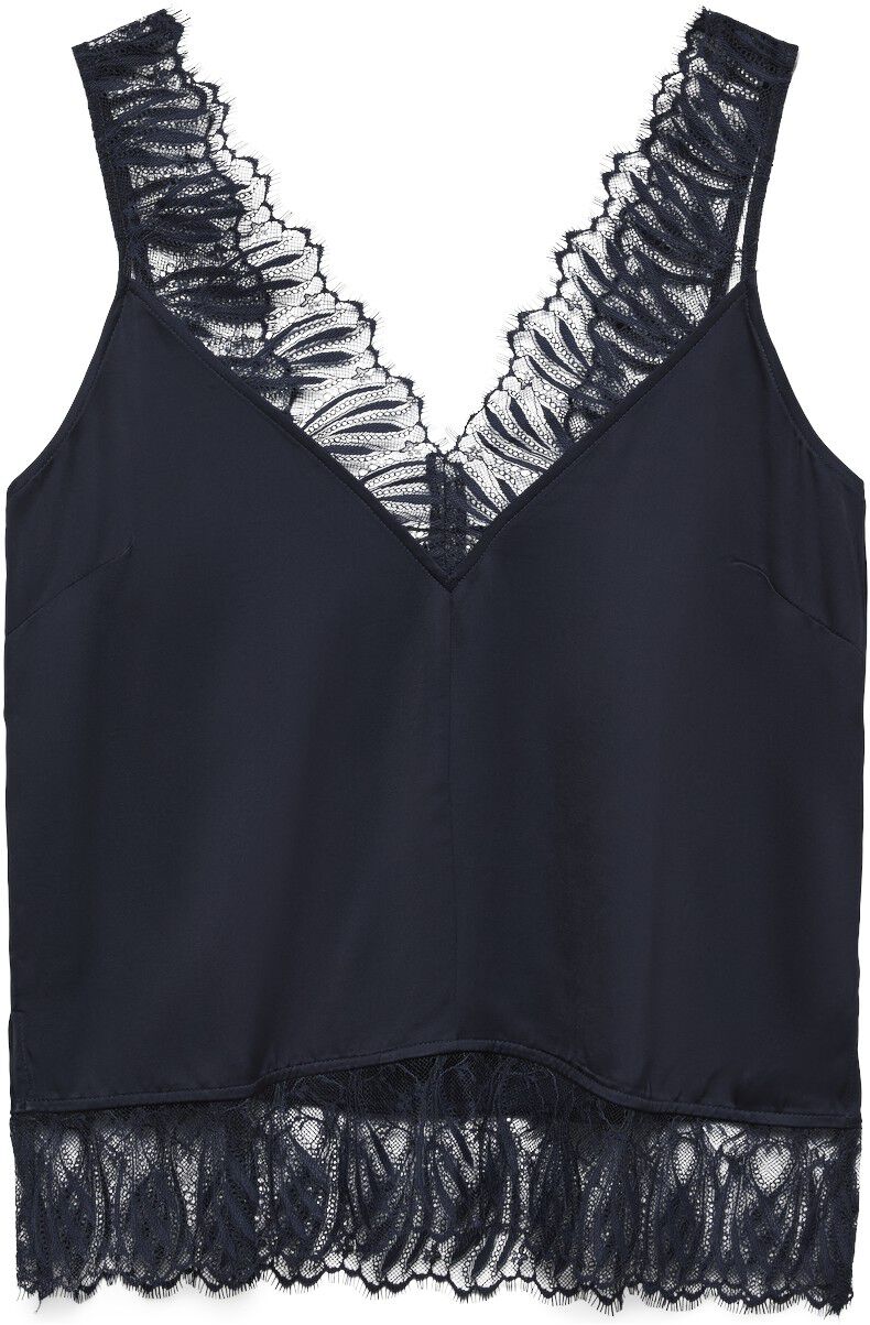 Awclaire Sl V-Neck Lace Top