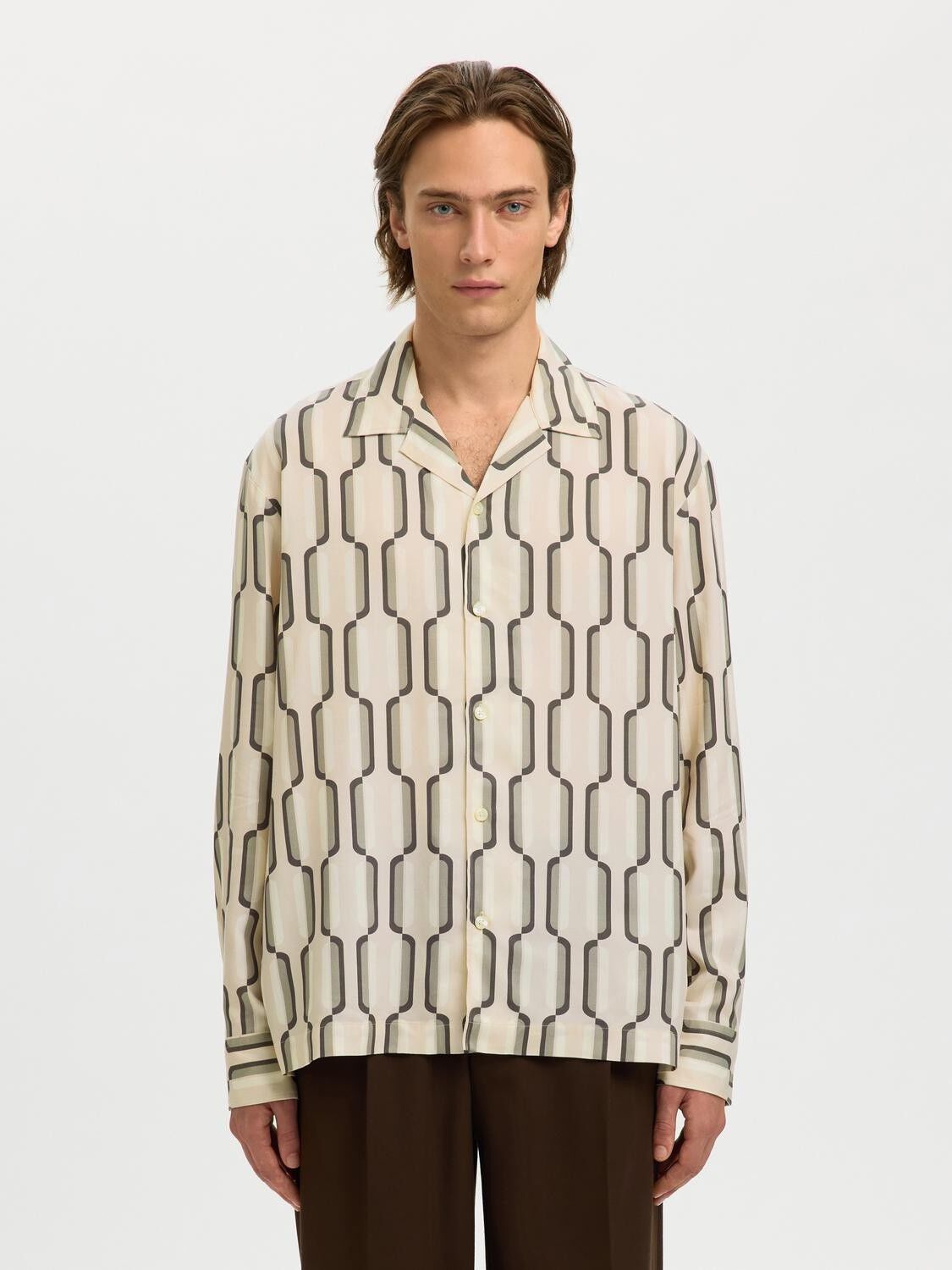 SLHRLXAXEL AOP LS SHIRT