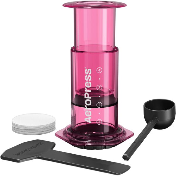 Aeropress Clear Colors Pink Coffee Press