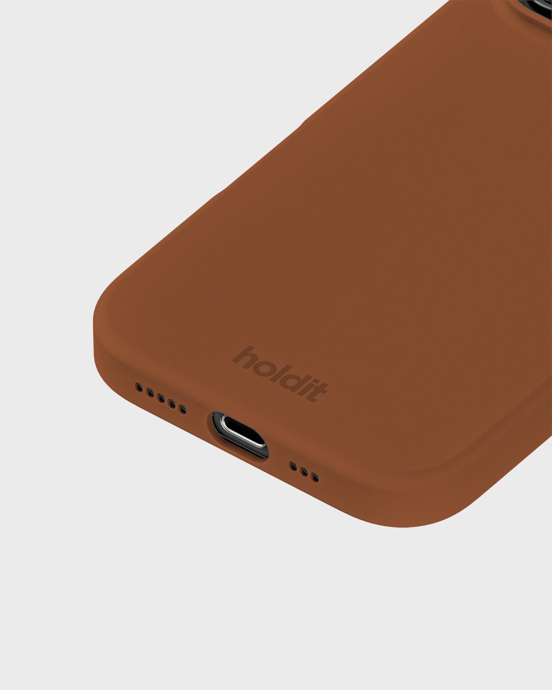 Silicone Case iPhone 16 Pro Almond Brown