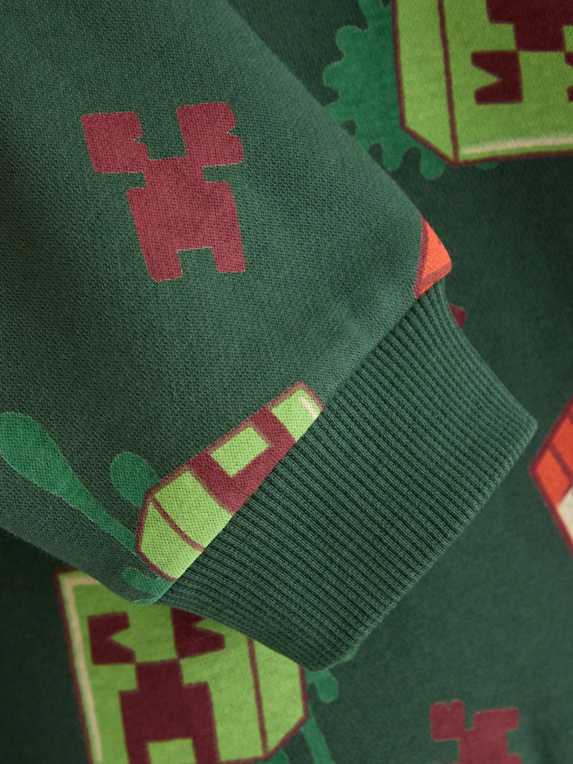 Minecraft sweatshirt med borstad in