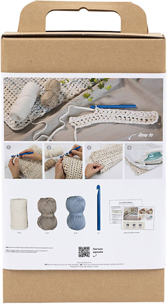 DIY Kit H&aelig;kle, D&aelig;kkeserviet