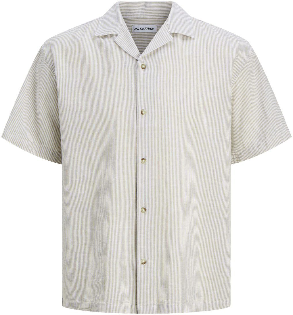 Jjesummer Linen Blend Resort Shirt Ss Sn