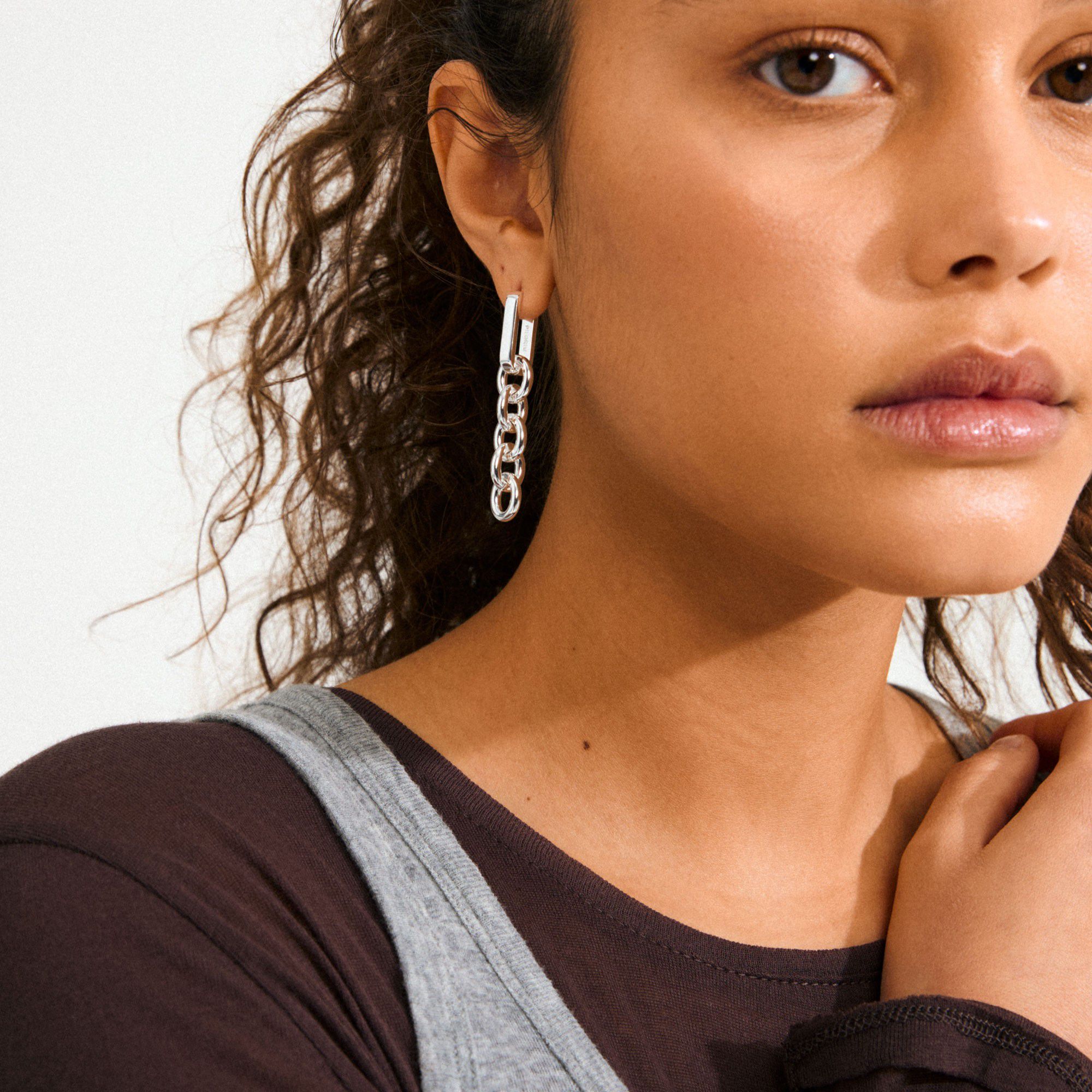 PHASE earrings silver-plated