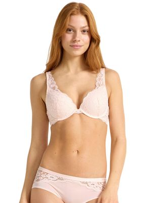 Malva push-up-bh med blonder