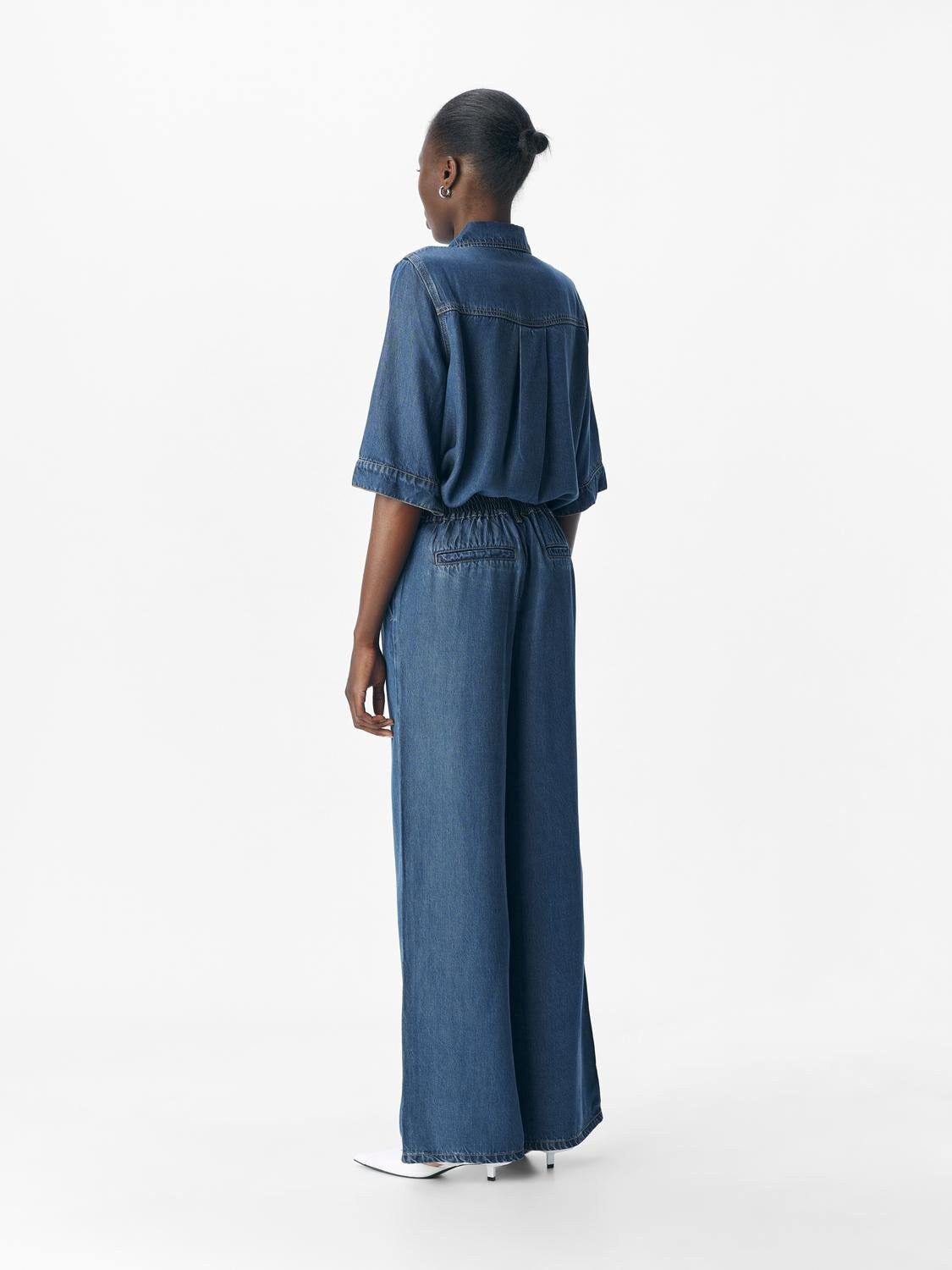 OBJFRAME LISA WIDE MW PANT NOOS