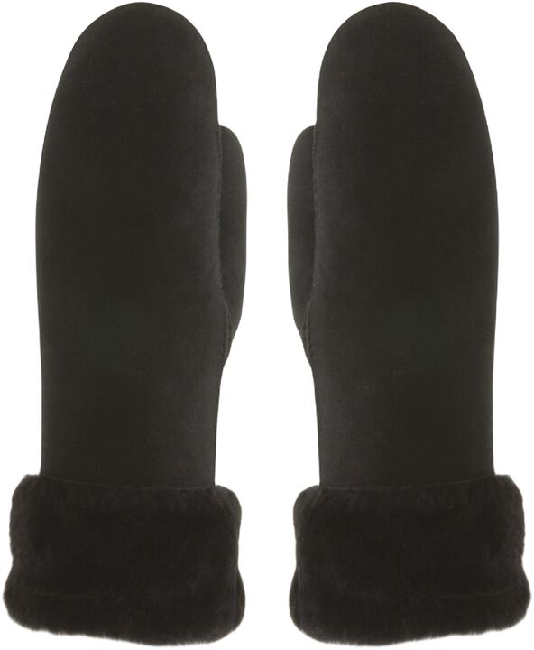 MJM Glove Mitten Arlene W Sheepskin Black