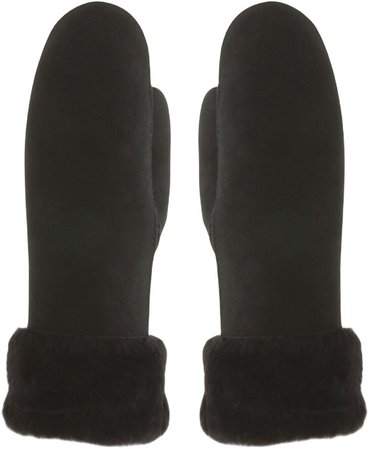 MJM Glove Mitten Arlene W Sheepskin Black