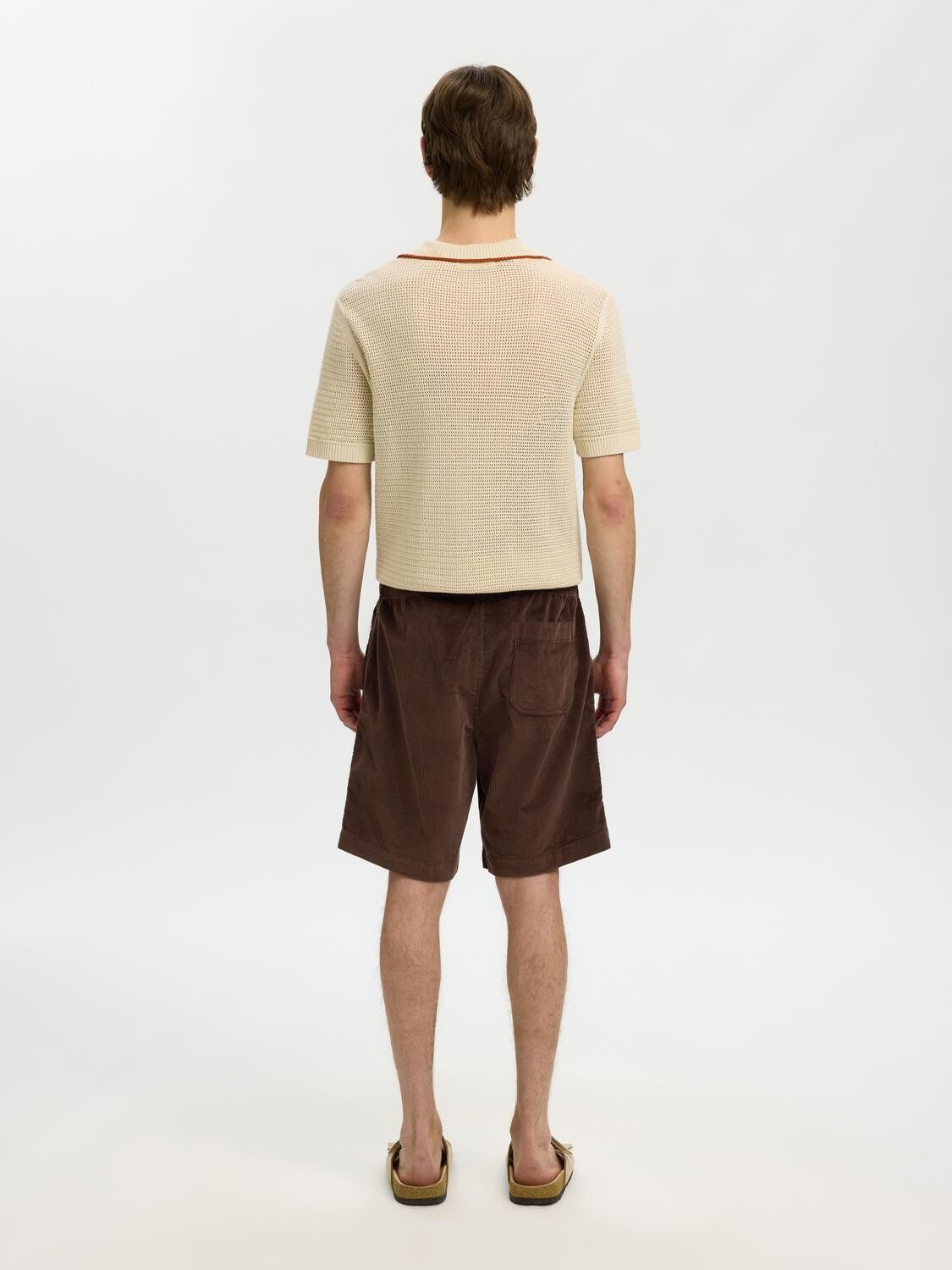 Slhregular-Jace Corduroy Shorts Noos