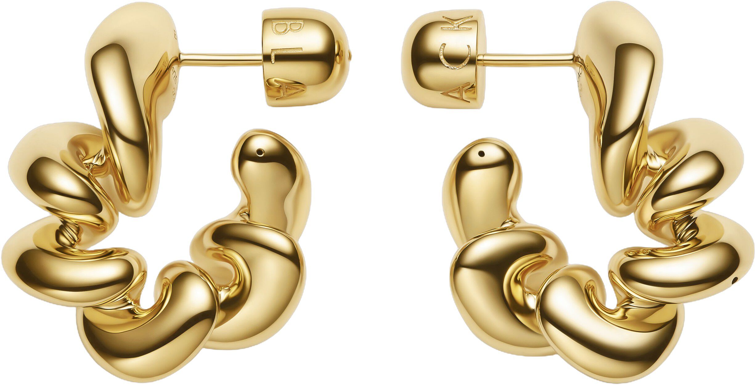 Coil Hoops Medium Gold - PAIR