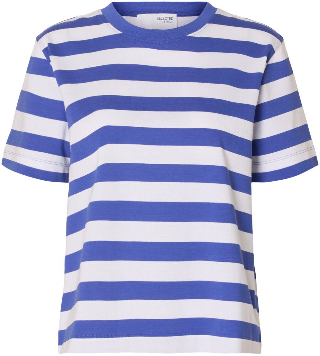 SLFESSENTIAL SS STRIPED BOXY TEE NO