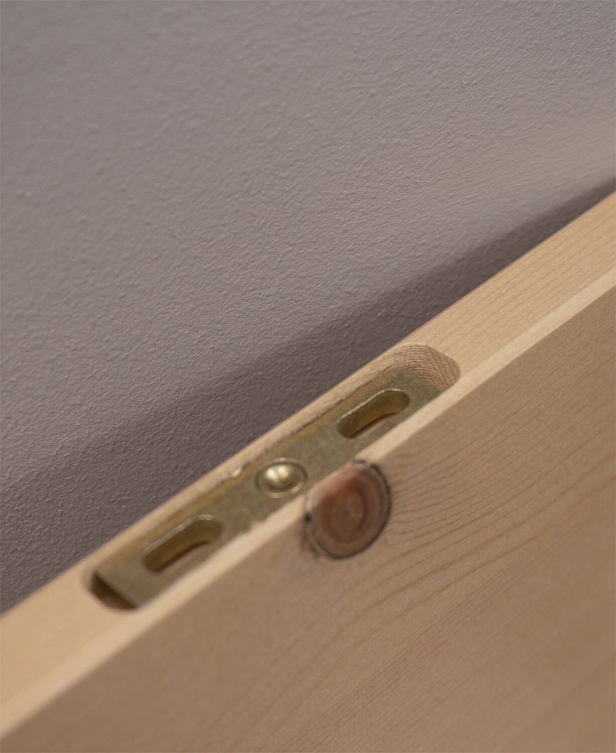 Floating wooden shelves