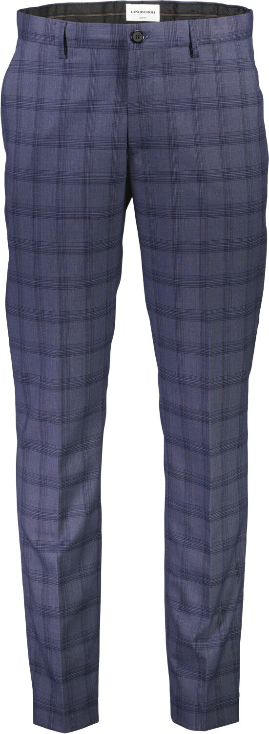 Checked stretch suit