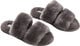 Slippers of 100% New Zealand Sheepskin, Dark Grey