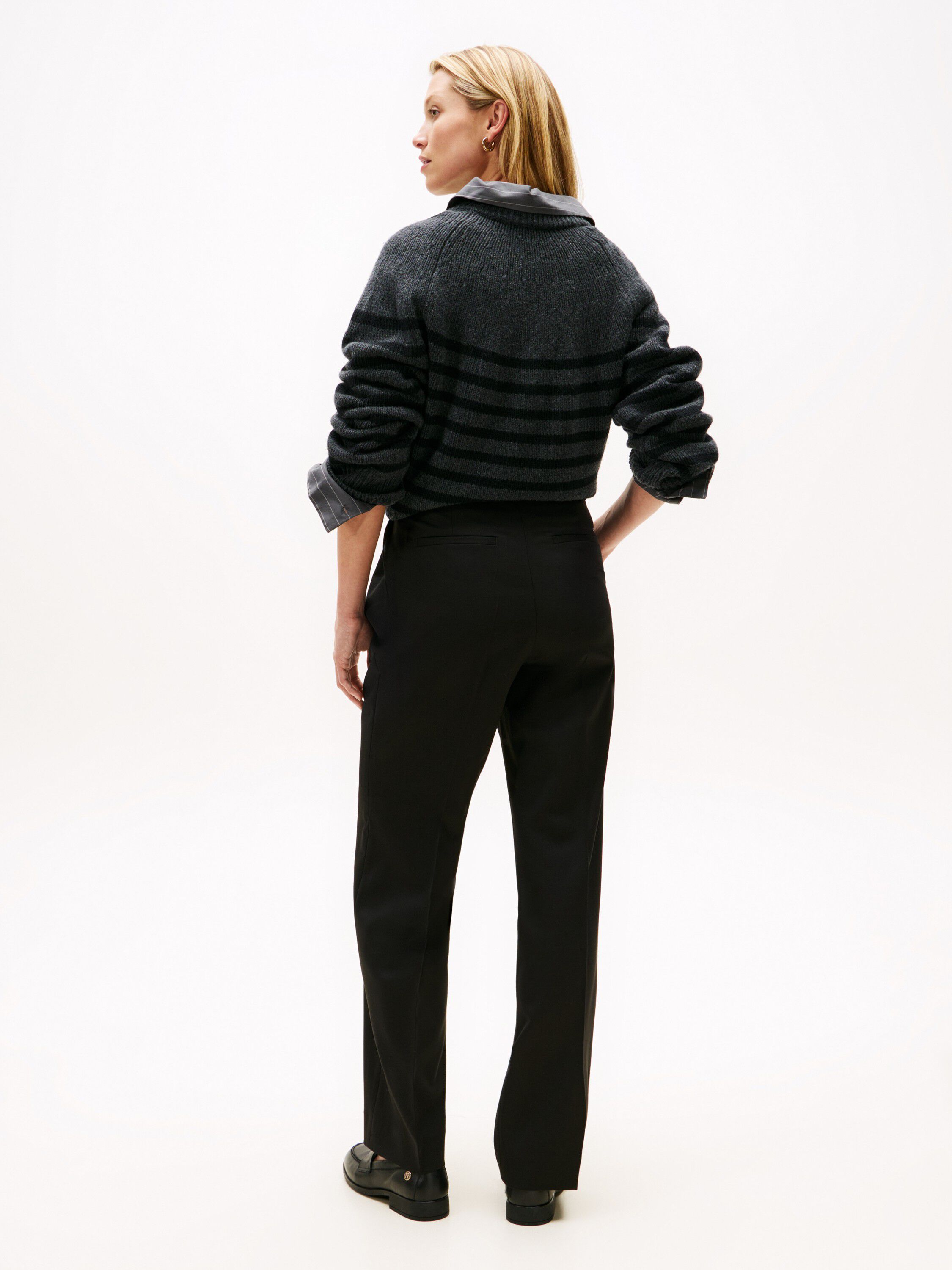 TIMELESS WOOL STRT PLEAT PANT