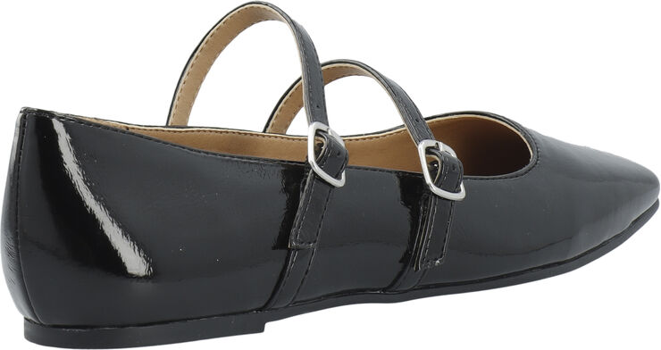 BIAROSE Karré Double Mary Jane Flat Faux Leather