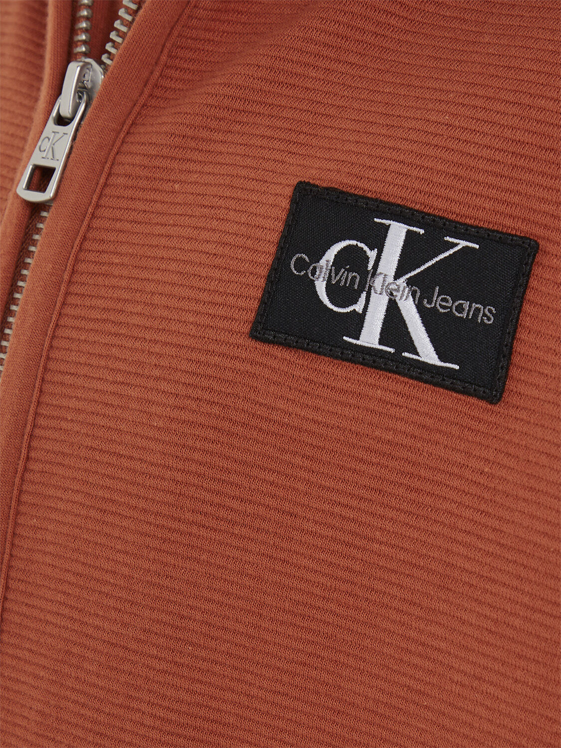 Zip-through sweatshirt with badge logo