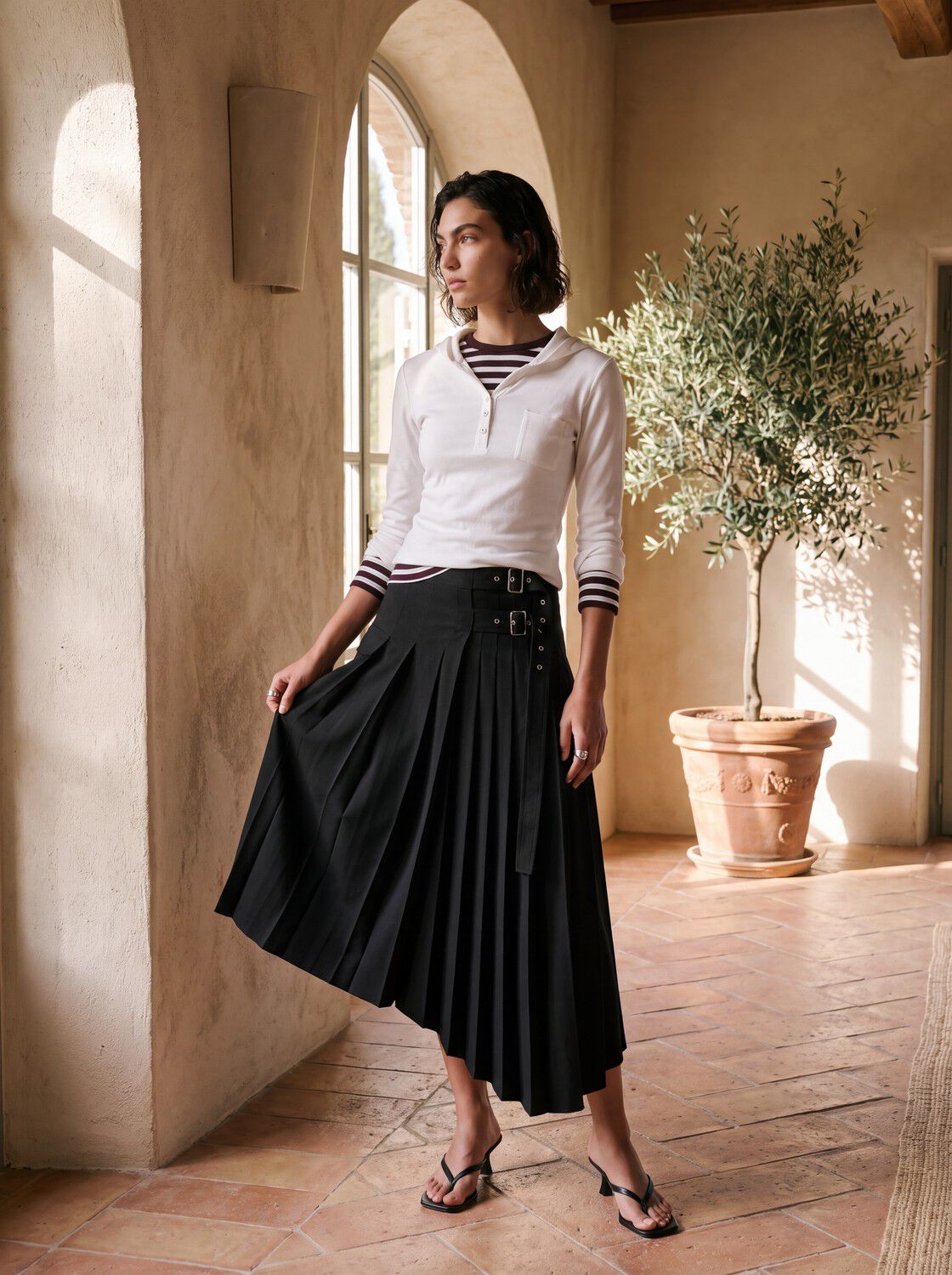 Jxliva Buckle Detail Skirt Wvn