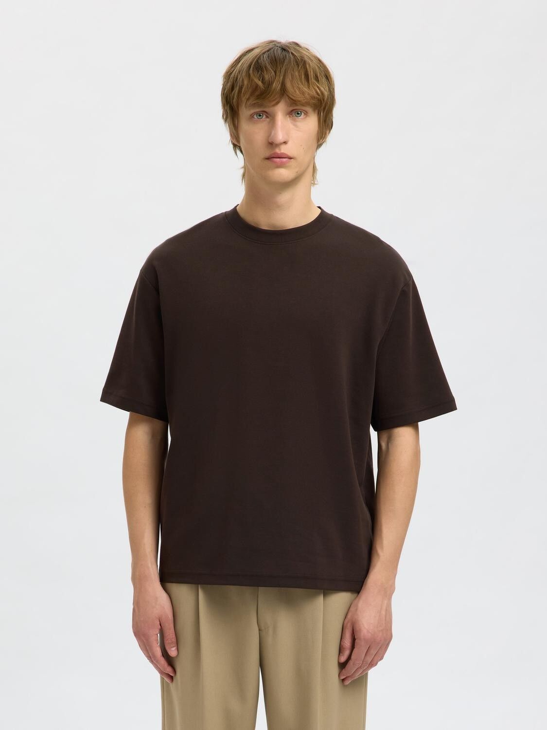 SLHLOOSEOSCAR SS O-NECK TEE NOOS
