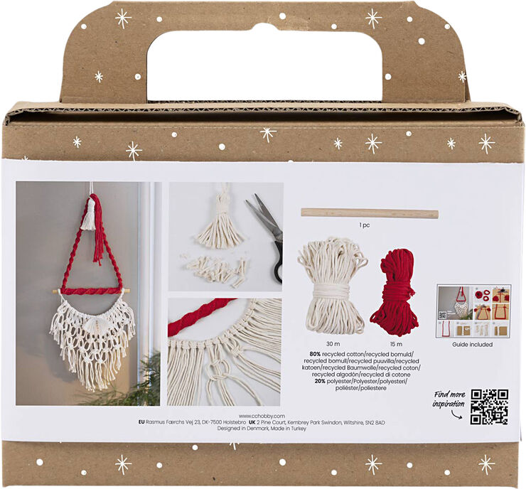 Mini DIY Kit Macramé, Julemand