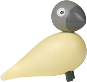 Year Bird Bella 2025 H12. 5 cm creme/grå