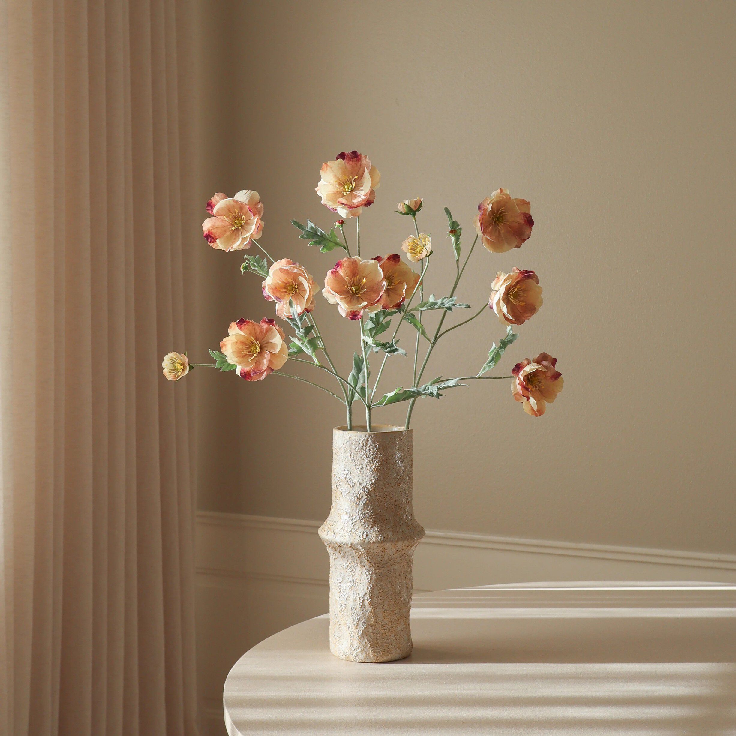 Rose Four Heads Poppy Flower