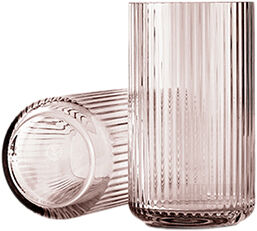 Lyngbyvase H31 burgundy mundbl&aelig;st glas