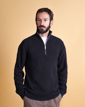 HALFZIP ORGANIC COTTON MEN'S KNIT