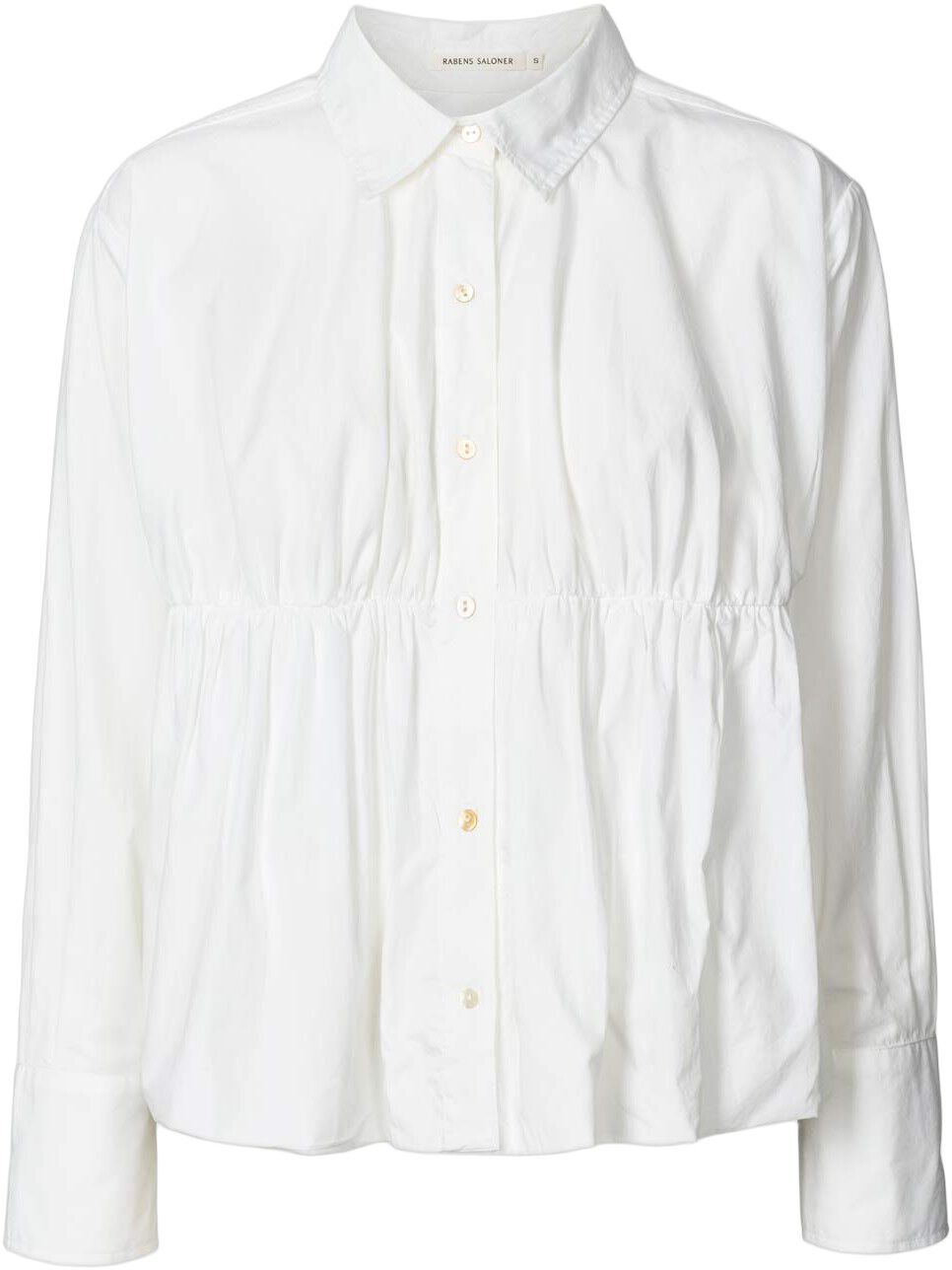 Poplin puffed hem shirt - Sophie