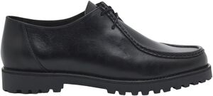 Ollie Moc Toe - Black Leather