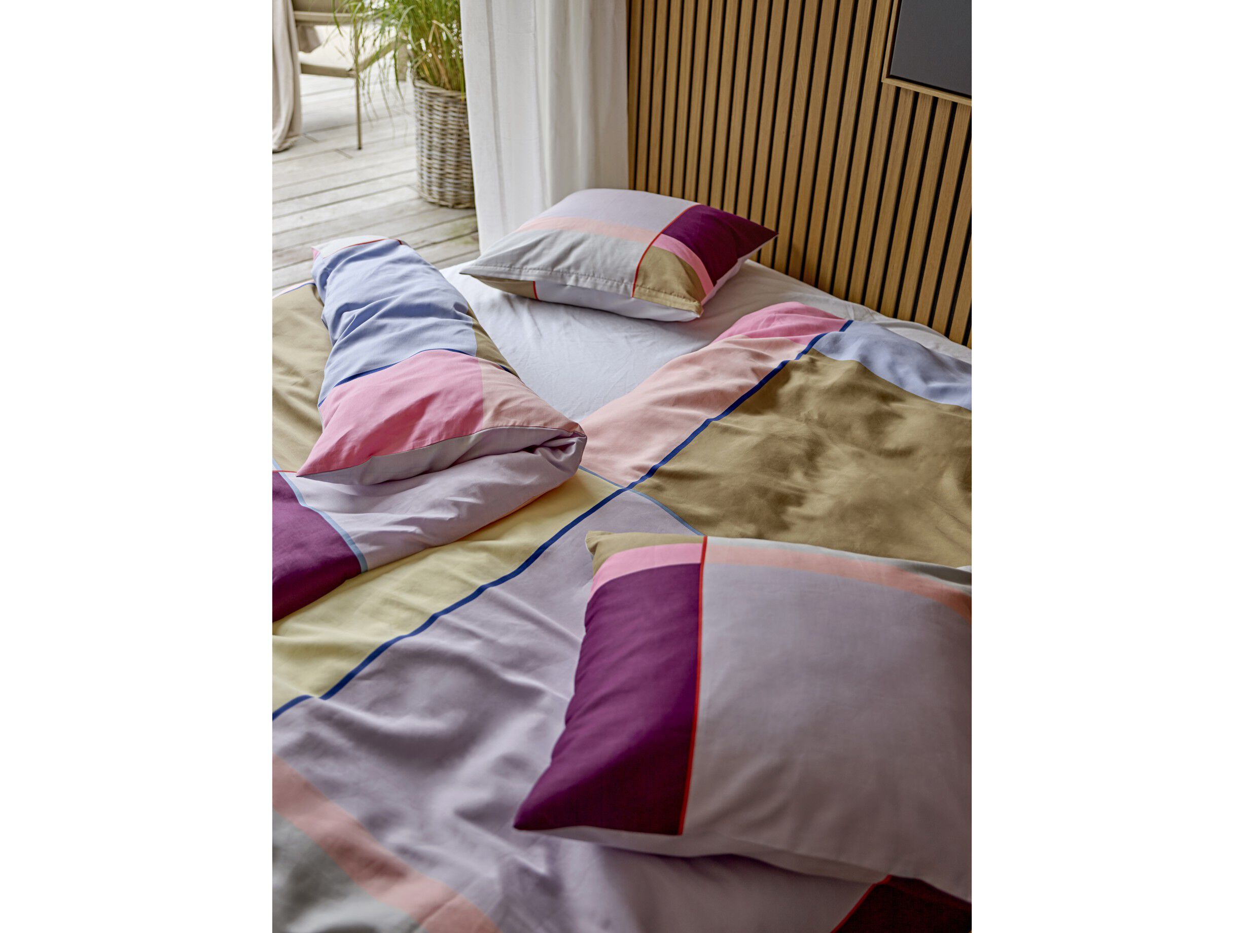 Sengesett 140x200 Colour Block Lavender