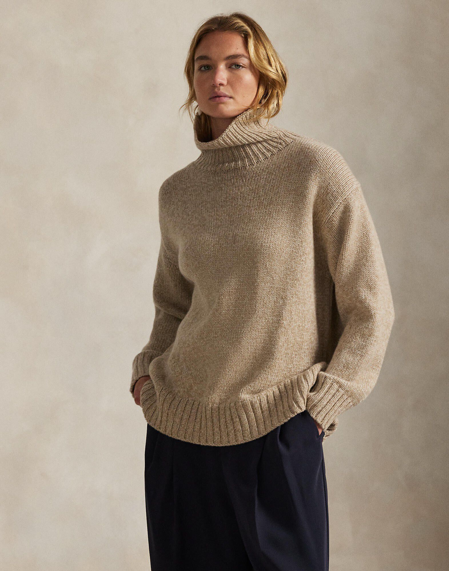 Wool-Cashmere Turtleneck Sweater