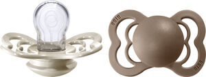 BIBS Supreme 2 PACK Silicone Vanilla/Dark Oak
