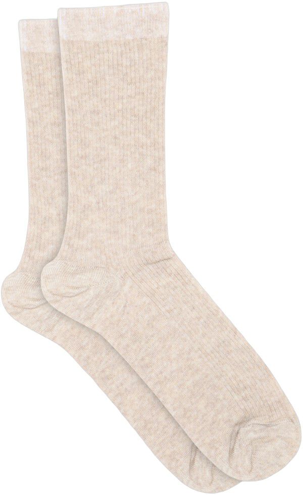 Fine cotton rib socks