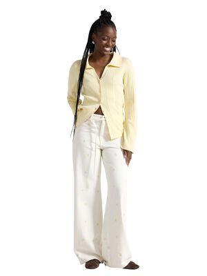 Jeans med mellemh&oslash;j talje i bomulds