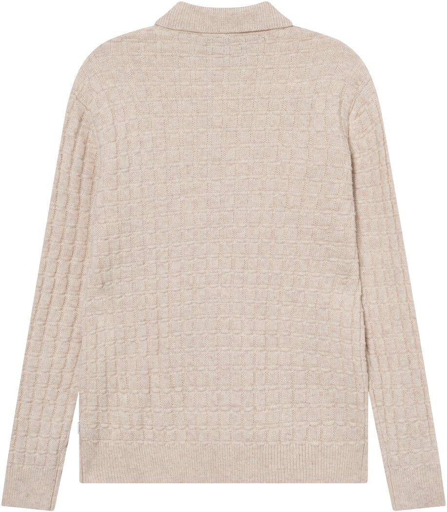 Gustav Squared Structure Polo Knit