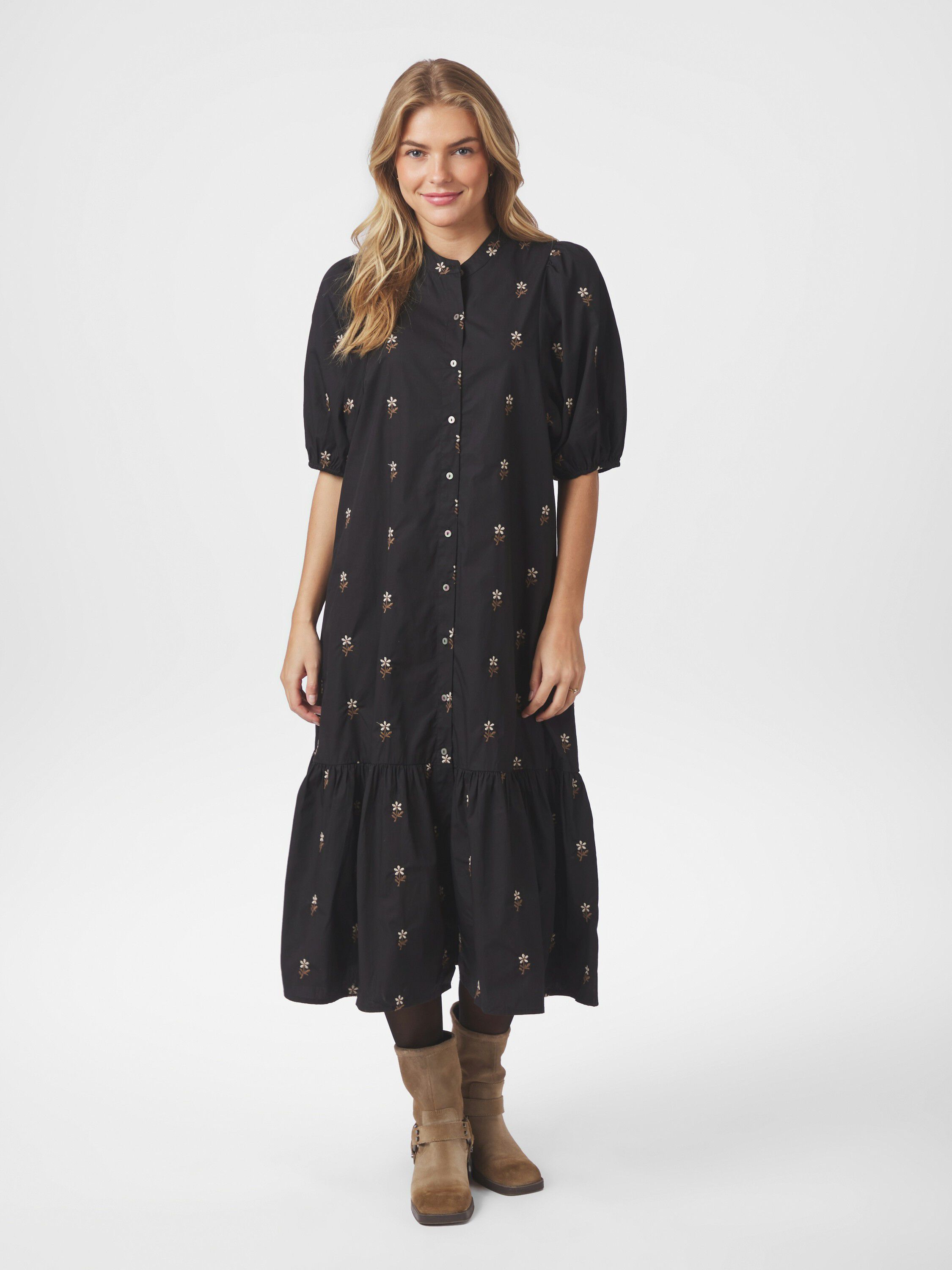 Veronica Flower Emb Dress